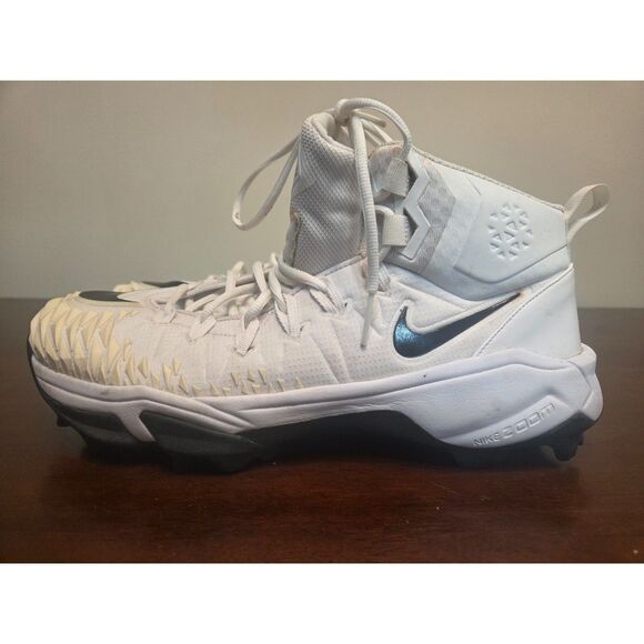 ​Nike Zoom Force Savage Elite TD Football Cleats White Black 923306-101 Size 14